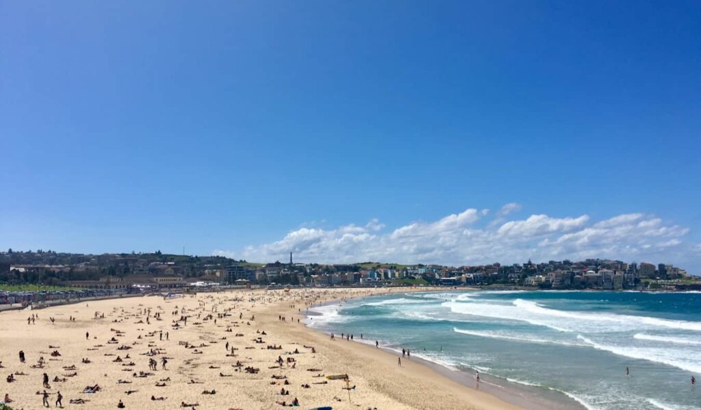 A sunny, bright day at the beach in beautiful Australia